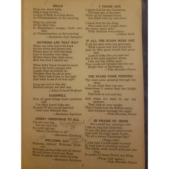 Christmas Treasury No. 59 Vintage 1948 Paperback from Lorenz Publishing Co. - Picture 3 of 4